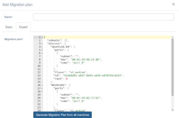 add drplan dialog