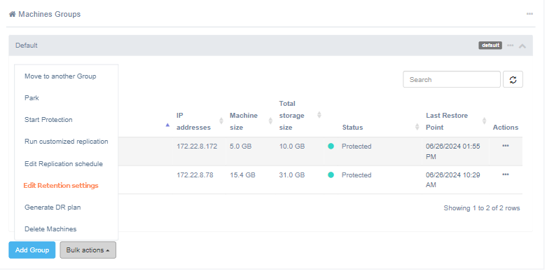 cp device actions edit retention