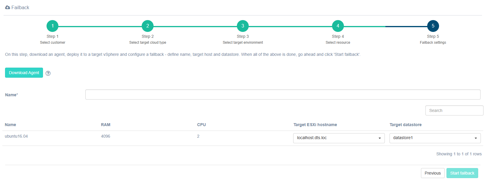 failback vmware step5