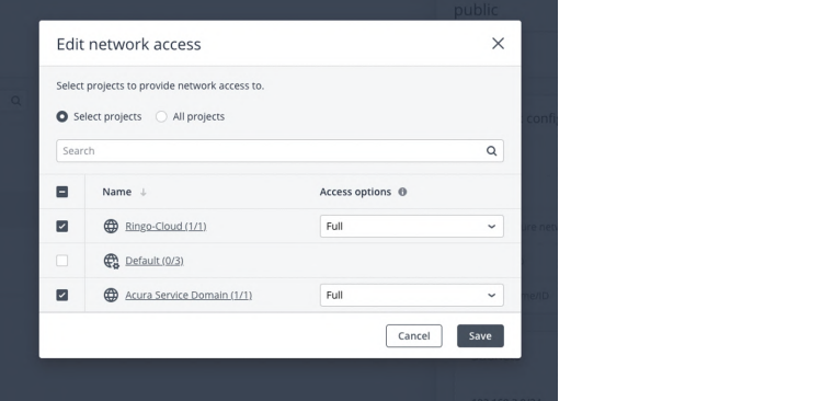 Virtuozzo: edit network