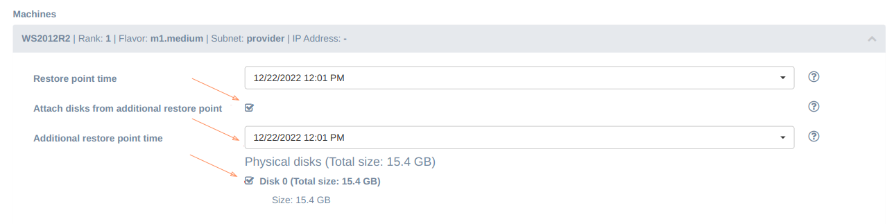 rp recovery flow3 diskattach