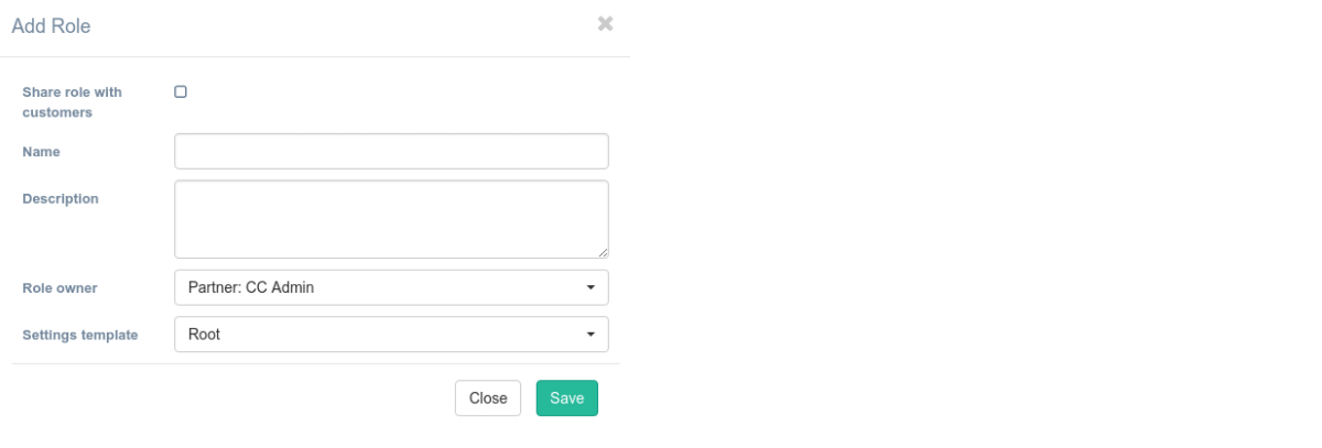 us add role dialog