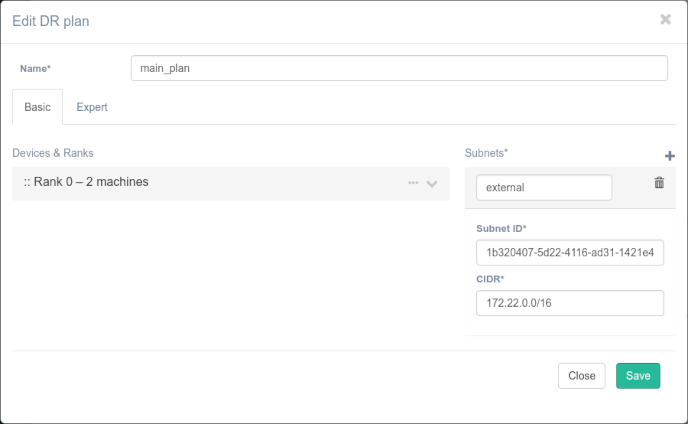 dr edit drplan dialog