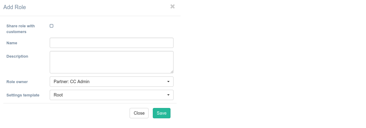 us add role dialog