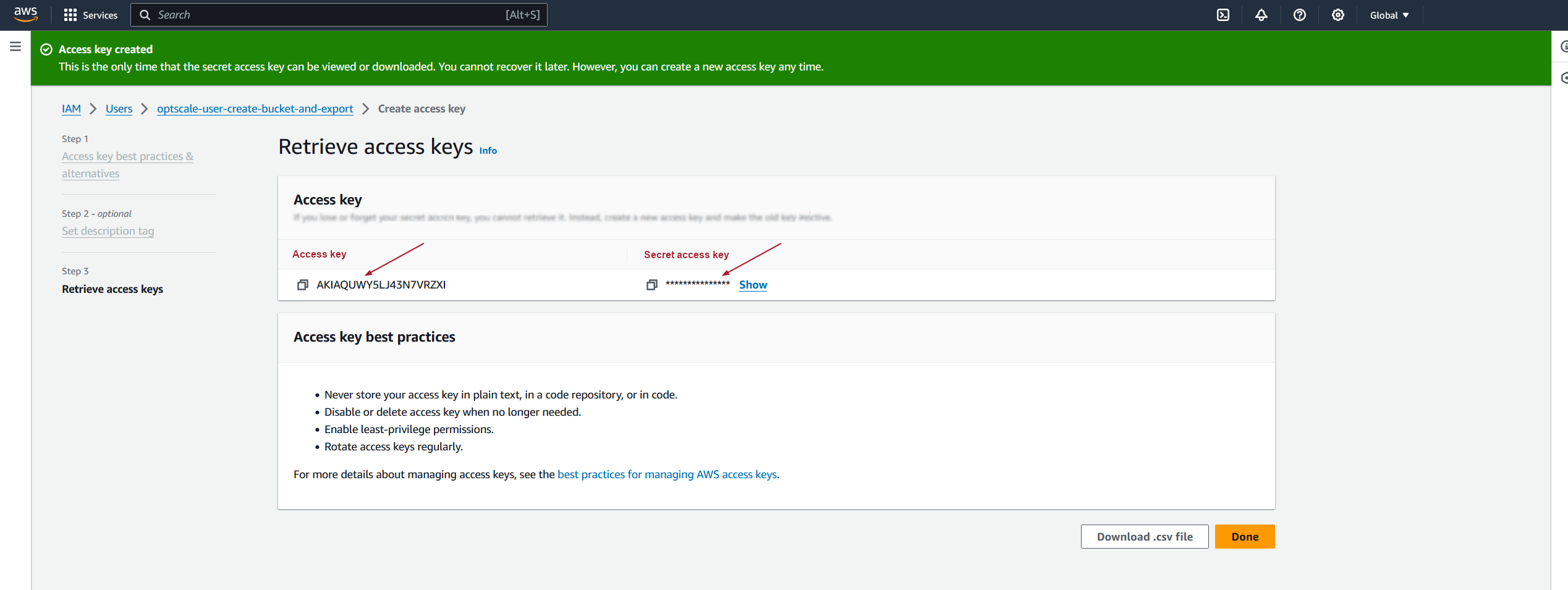 retrieve_access_key