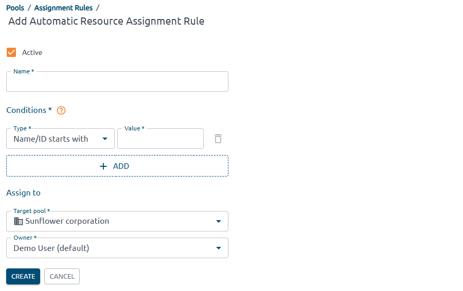 add rule