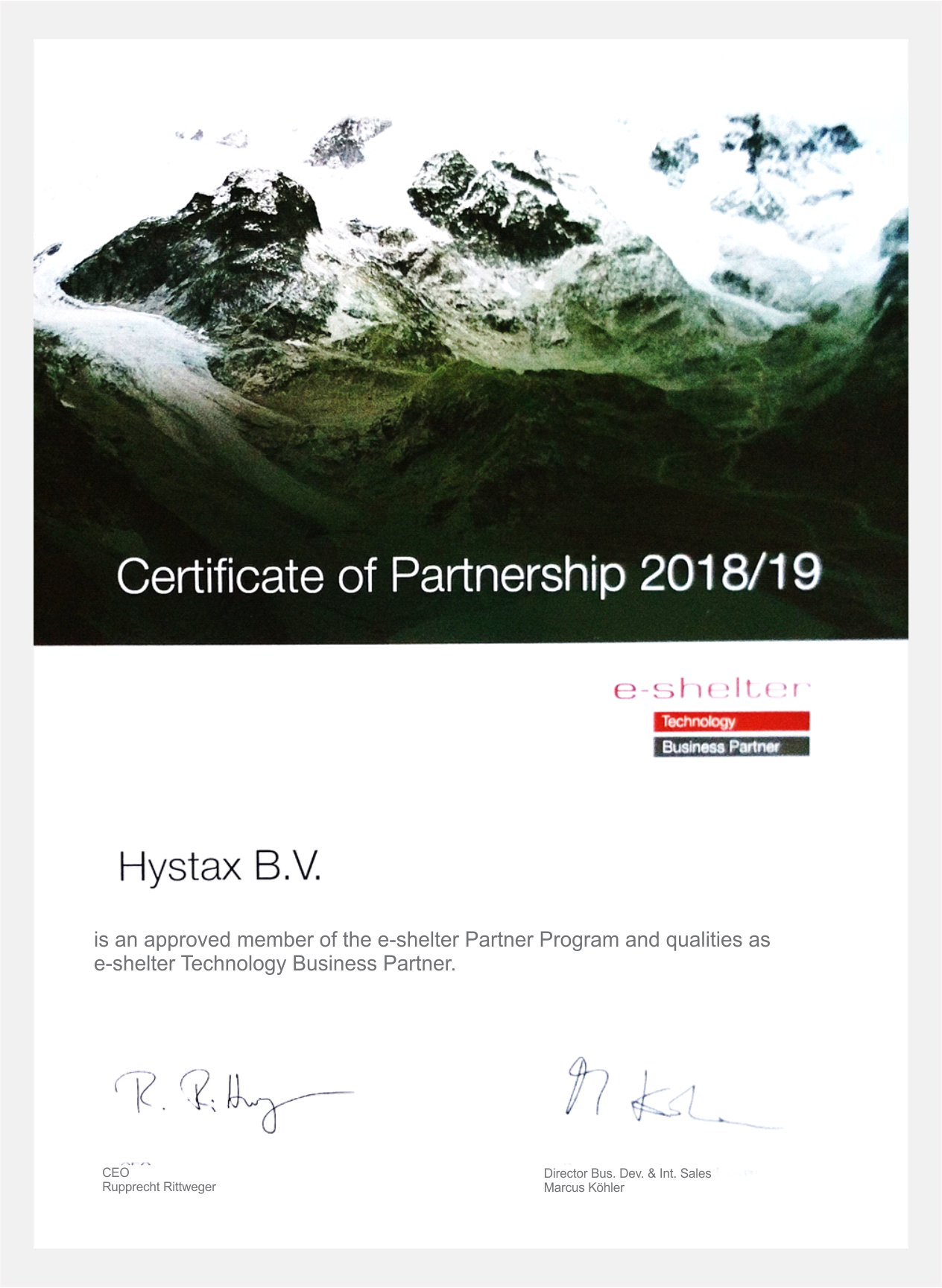 certificate-e-shelter