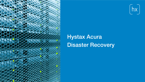 Hystax Acura Disaster Recovery