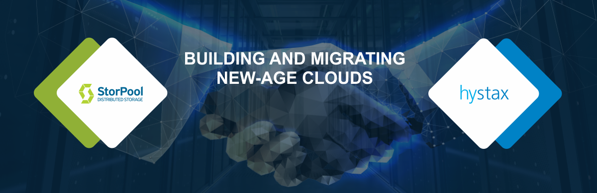 Hystax-StorPool-banner Building and migrating new age clouds