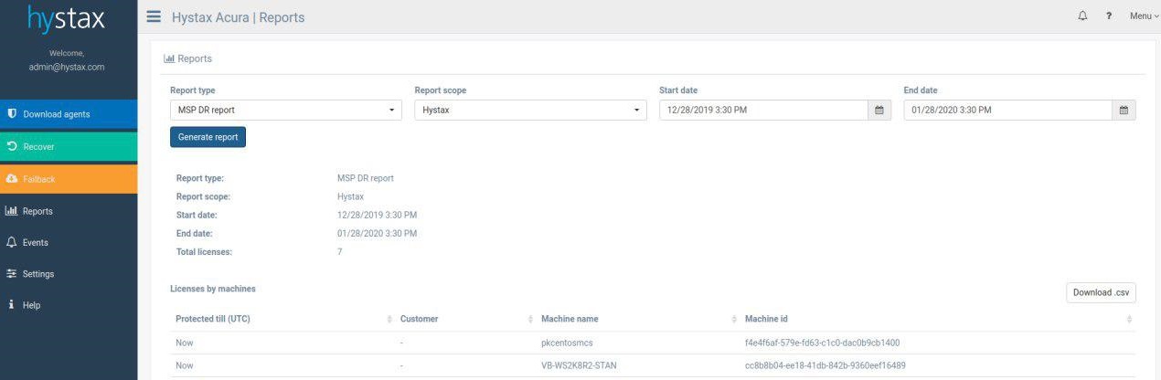 Acura 3.3 MSP DR report Acura 3.3 MSP Disaster Recovery report