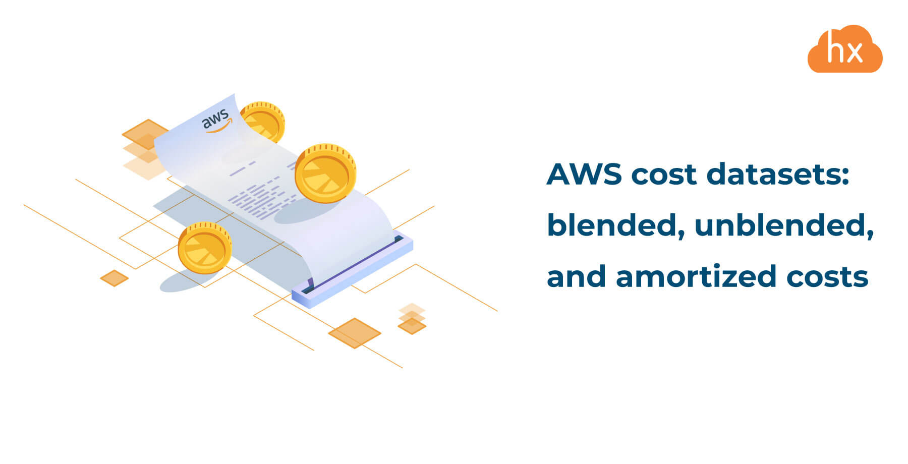 AWS сost datasets blended, unblended, and amortized costs Hystax