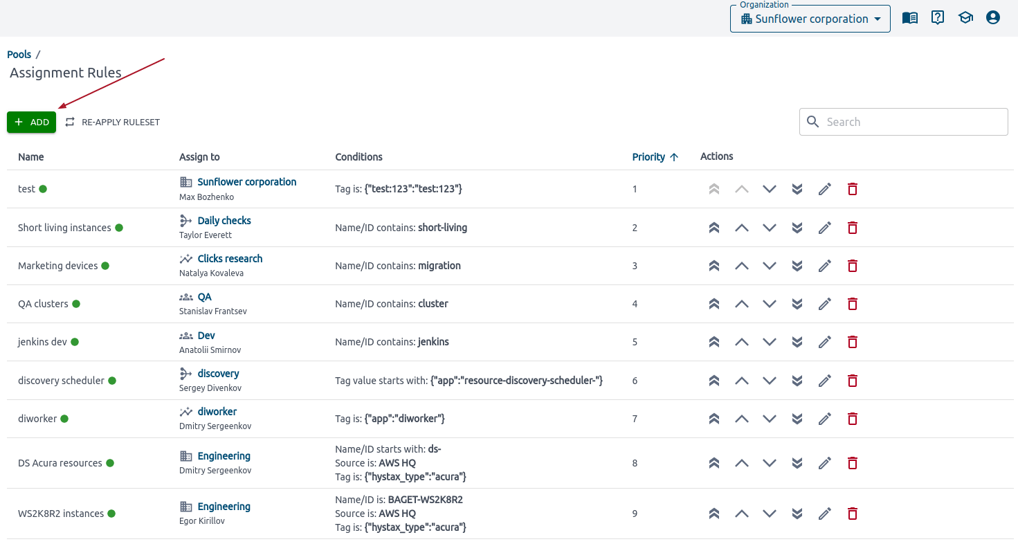 Add a new rule to Assignment rules Tab