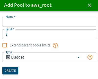 Add pool side modal in OptScale