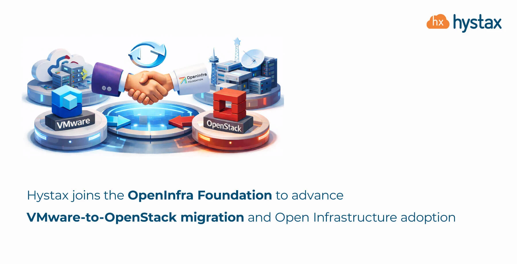 Hystax se une a la Fundación OpenInfra para la migración a OpenStack.